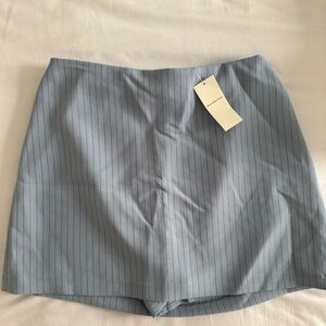 Abercrombie & Fitch Blue Striped Skort